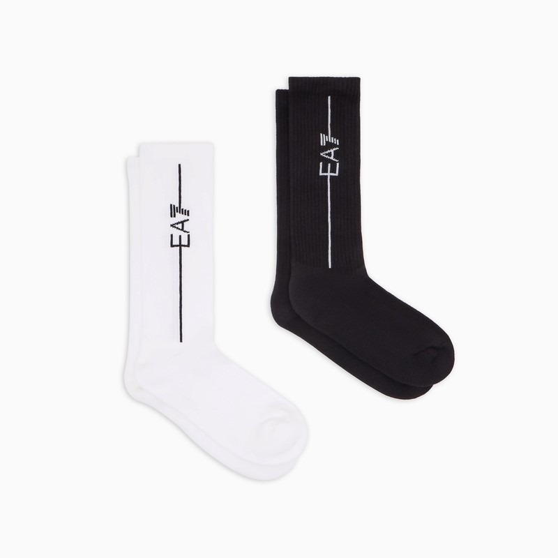 Sosete EA7 TRAIN SOCKS SPONGE U 2 PACK negre