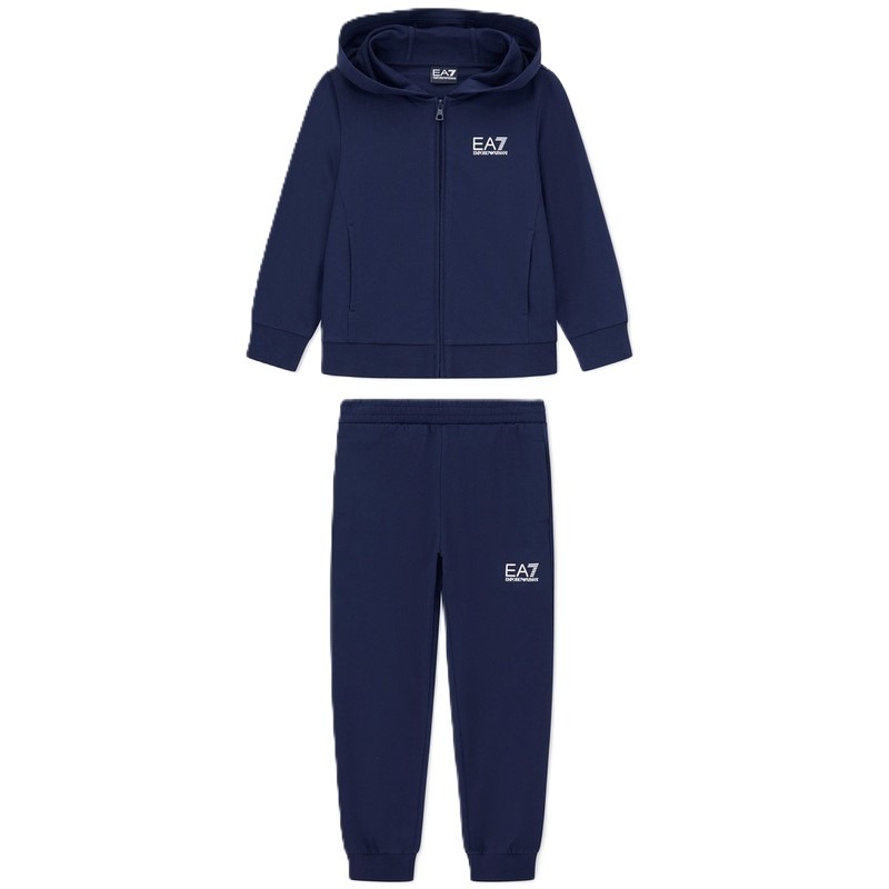 Trening EA7 TRAIN CORE ID BOY T-SUIT HOODIE FZ CH COFT CC Copii