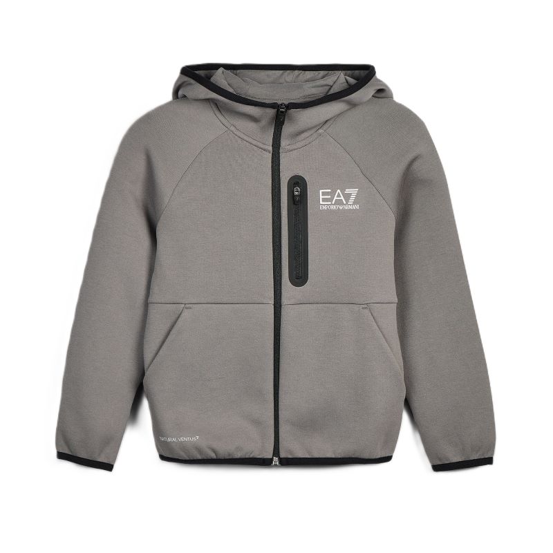 Bluza cu fermoar EA7 NATURAL VENTUS7 BOY HOODIE FZ COPL Unisex Copii