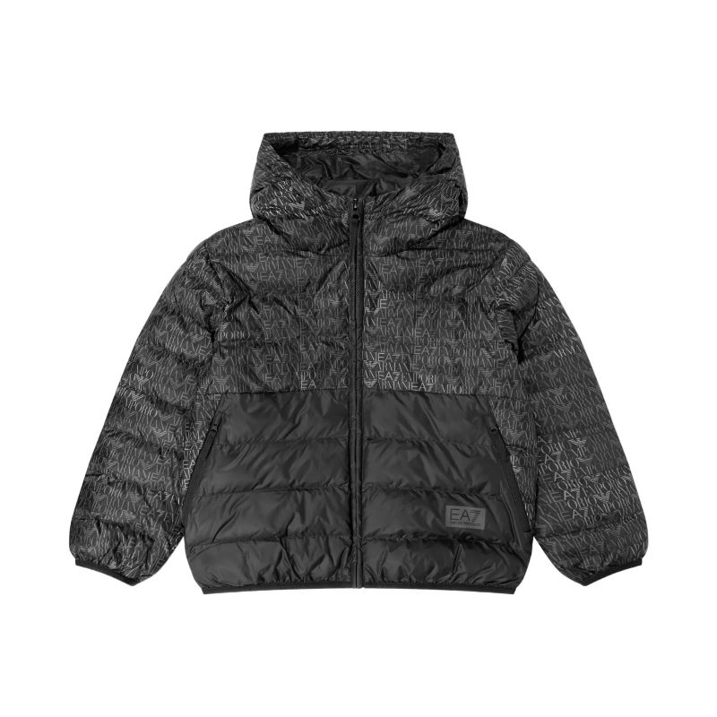 Jacheta EA7 TRAIN GRAPHIC SERIES BOY HOODED JACKET MONOGRAM LOGO Copii