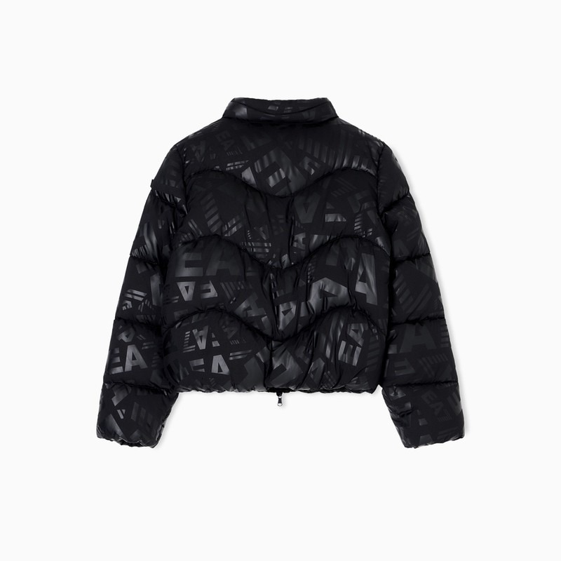 Geaca EA7 TRAIN WINTER JACKETS GIRL BOMBER EXTRA PADDED MONOGRAM Copii