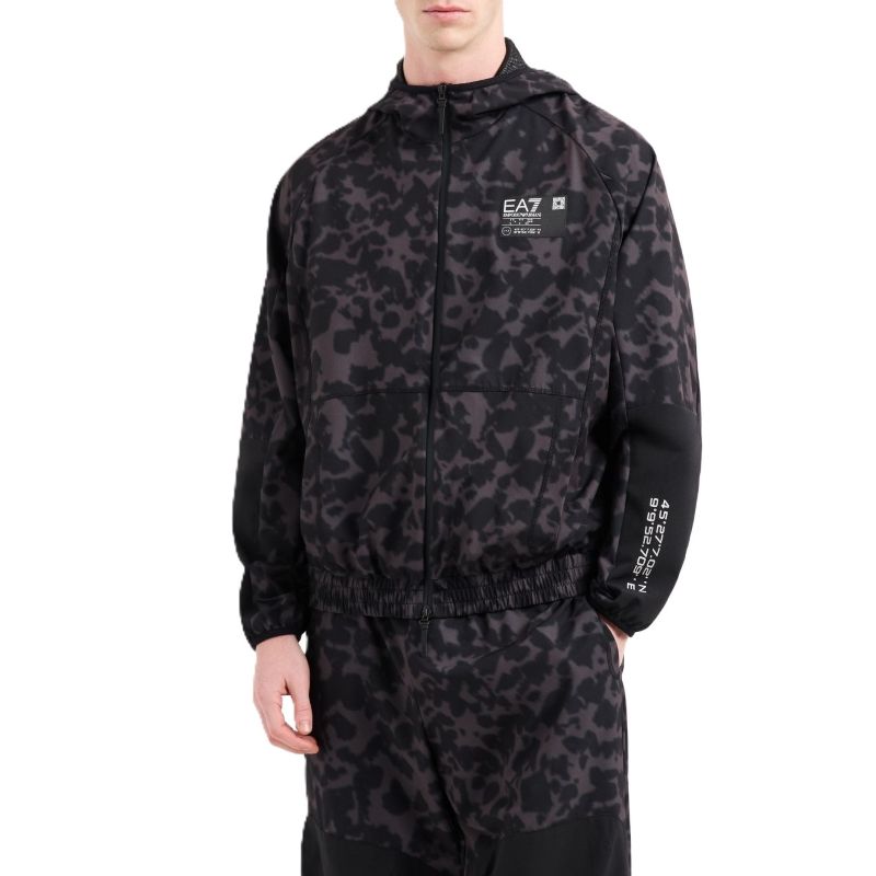 Bluza cu fermoar EA7 M HOODIE FZ GRAPHIC PL PU Barbati