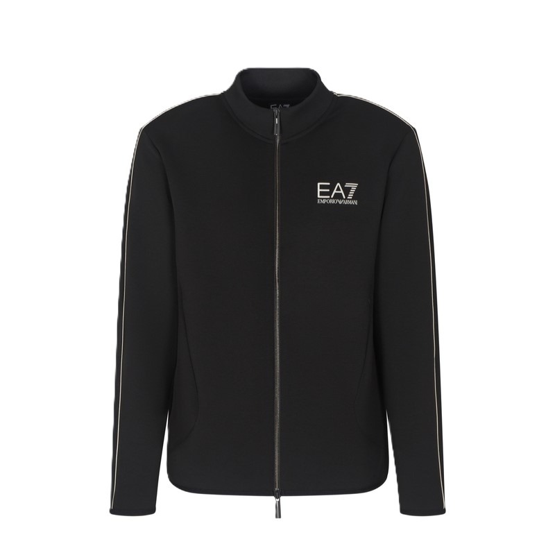 Bluza cu fermoar EA7 TRAIN GOLD LABEL M T-TOP FZ VI PL ST Barbati