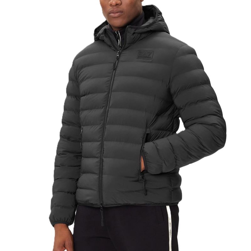 Geaca EA7 MOUNTAIN M ECO DOWN MEDIUM HOODED JACKET Barbati