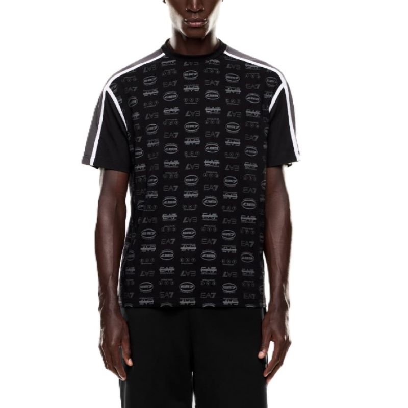 Tricou EA7 TRAIN GRAPHIC SERIES M TEE SS MONOGRAM ALL OVER Barbati
