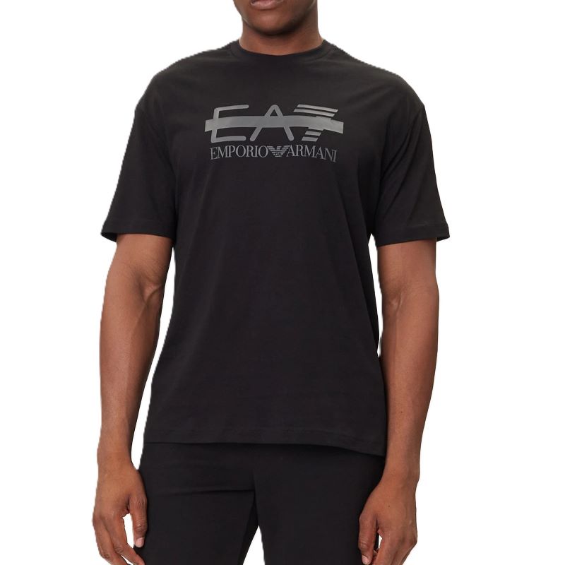 Tricou EA7 TRAIN LOGO SERIES M TEE SS LOGO BARRED Barbati