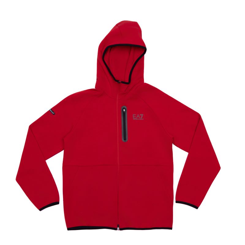 Bluza cu fermoar EA7 NATURAL VENTUS7 M HOODIE FZ Barbati