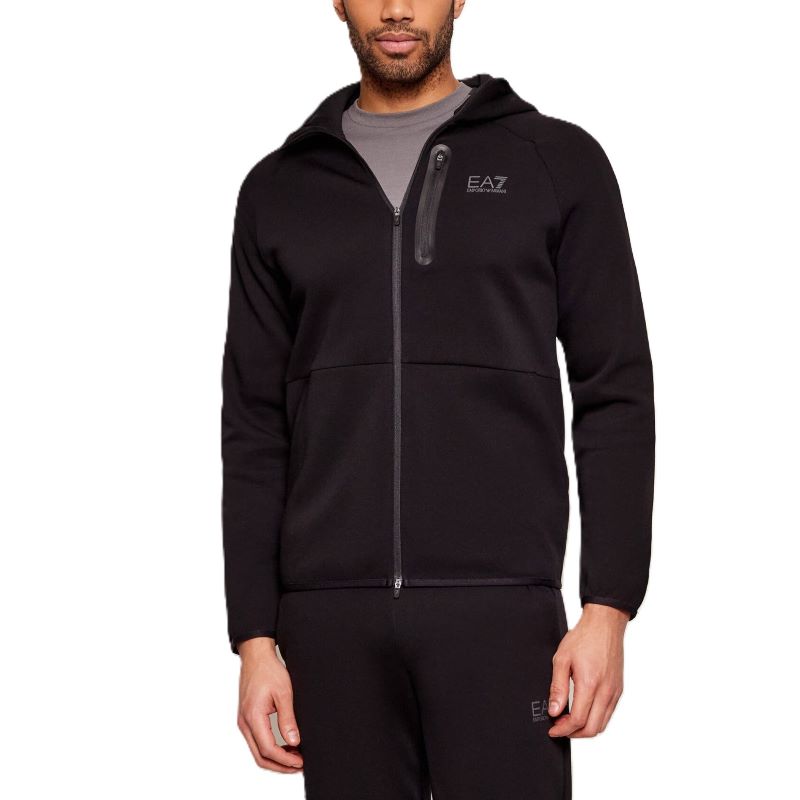 Bluza cu fermoar EA7 NATURAL VENTUS7 M HOODIE FZ Barbati