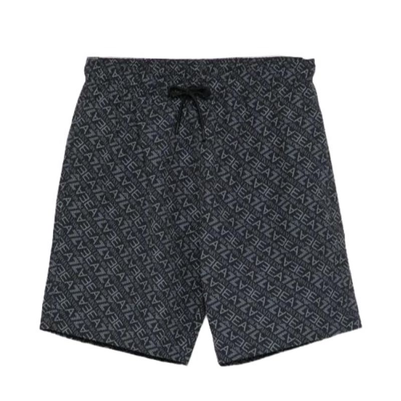 Sort de baie EA7 WATER SPORTS BW M DIAGONAL MONOGRAM BERMUDA Barbati