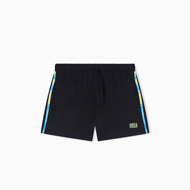 Sort de baie EA7 WATER SPORT BW M LENTICULAR BOXER Barbati