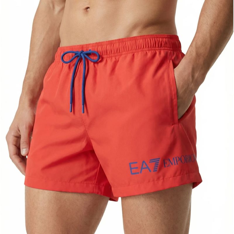 Sort de baie EA7 WATER SPORTS BW M EXTENDED LOGO BOXER Barbati