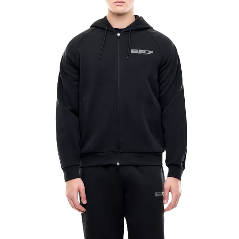 Bluza cu fermoar EA7 TRAIN GRAPHIC SERIES M HOODIE FZ INFILL COPL Barbati