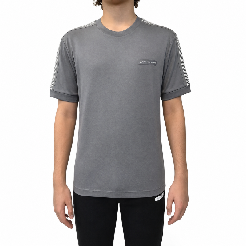 Tricou EA7 TRAIN LOGO SERIES M TEE SS 7 LINES MD PL Barbati