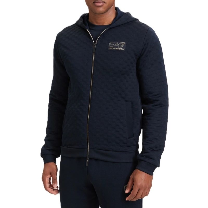 Bluza cu fermoar EA7 TRAIN PREMIUM LABEL M HOODIE FZ PL Barbati