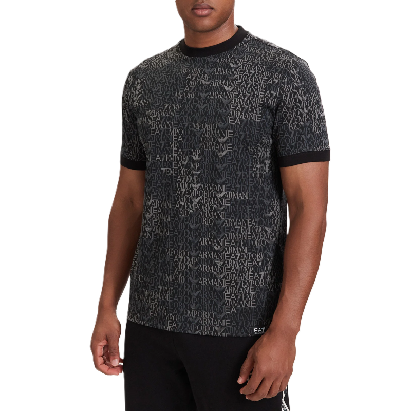 Tricou EA7 TRAIN LOGO SERIES M TEE SS MONOGRAM Barbati