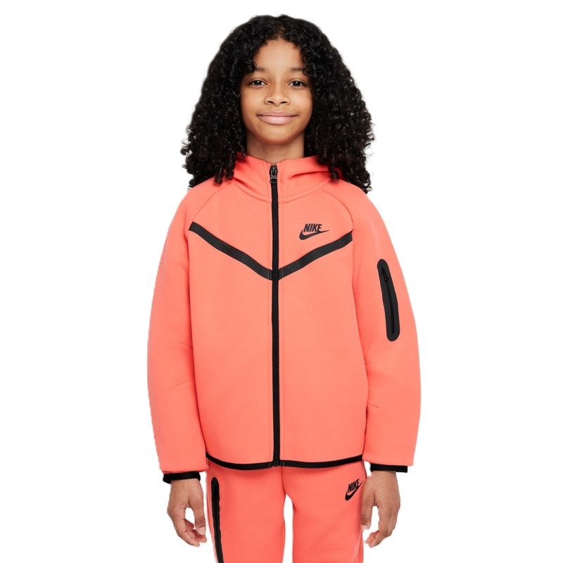 Bluza cu fermoar Nike G NSW TCH FLC HD FZ LS - PD Unisex Copii