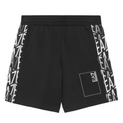Sort BOY  BERMUDA COFT MONOGRAM - BOY  BERMUDA COFT MONOGRAM Unisex Copii
