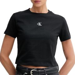 Tricou Calvin Klein A - SS LOGO CROPPED TEE Femei