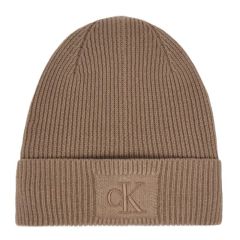 Caciula Calvin Klein EMBROIDERED RIB COTTON BEANIE Unisex