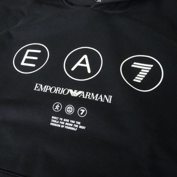 a ❤︎  Hanorac EA7 TRAIN LOGO SERIES M HOODIE RN COFT WRITINGS Barbati