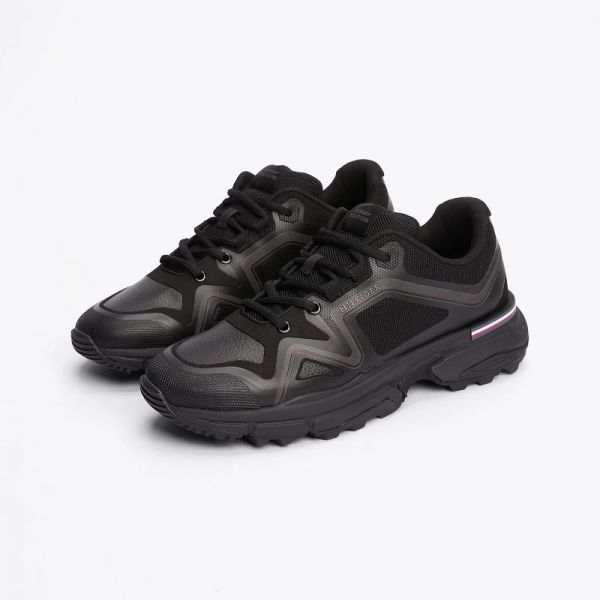 Pantofi sport Tommy Hilfiger M RUNNER TECH KNIT LTH MIX Barbati