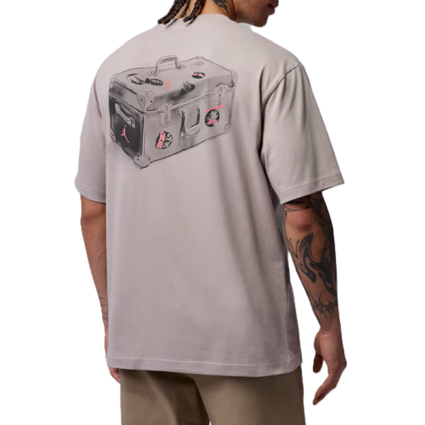Tricou Nike M J NC TRAVEL GFX SS CREW gri