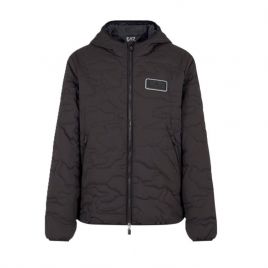 Geaca EA7 M DOWN MEDIUM HOODED JACKET CAMOU Barbati