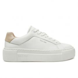 Pantofi sport Calvin Klein FF CUPSOLE LACE UP W/ML LTH Femei