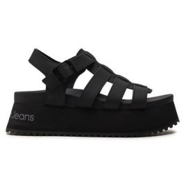 Sandale Calvin Klein PLATFORM BUCKLE RUBBERMG MTL Female 