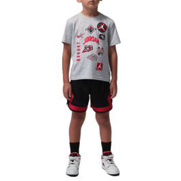 Compleu Nike JDB MJ DYNASTY MESH PATCH SET negru-gri