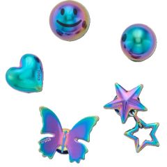 Jibbitz Crocs Iridescent Meta 5 Pack Unisex