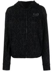 Bluza cu Fermoar EA7 W HOODIE FZ ALLOVER Female