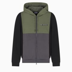 Bluza cu fermoar EA7 TRAIN ATHLETIC COLOUR BLOCK M HOODIE FZ NYLON Barbati