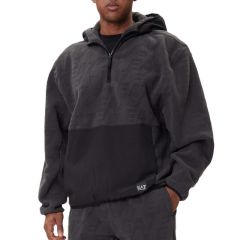 Bluza cu fermoar EA7 TRAIN LOGO SERIES M POLAR LOGO HOODIE HZ Barbati