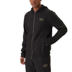 Bluza cu fermoar EA7 TRAIN PREMIUM LABEL M  HOODIE FZ KNITTED JACQUARD Barbati