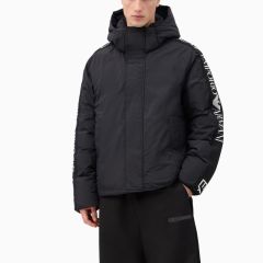 Geaca EA7 MOUNTAIN M DOWN HOODED JACKET LONG LOGO Barbati