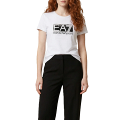 Tricou EA7 TRAIN LOGO SERIES W PAILLETS TEE CROSSOVER Femei