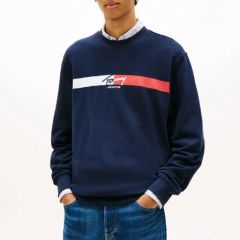 Bluza Tommy Hilfiger TJM REG SIGN STRIPE CNCK EXT Barbati