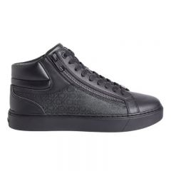 Pantofi sport Calvin Klein HIGH TOP LACE UP W/ ZIP MONO Barbati