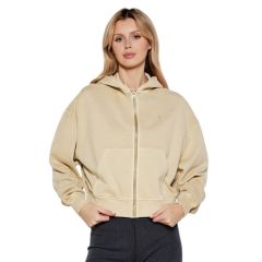 Bluza cu fermoar Calvin Klein BOLD WASHED CK APPLIQUEZIP-THRU Femei
