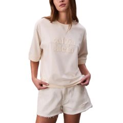 Tricou Calvin Klein A- OVERSIZED BOYFRIEND KNITTEE Femei