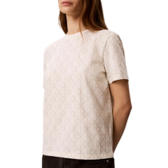 Tricou Calvin Klein SS CLASSIC SEASONAL AOP TEE Femei