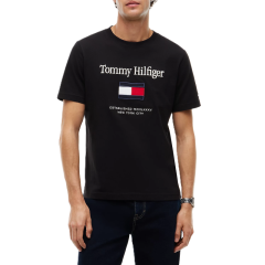 Tricou Tommy Hilfiger TOMMY EMBRO FLAG TEE Barbati