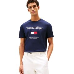 Tricou Tommy Hilfiger TOMMY EMBRO FLAG TEE Barbati