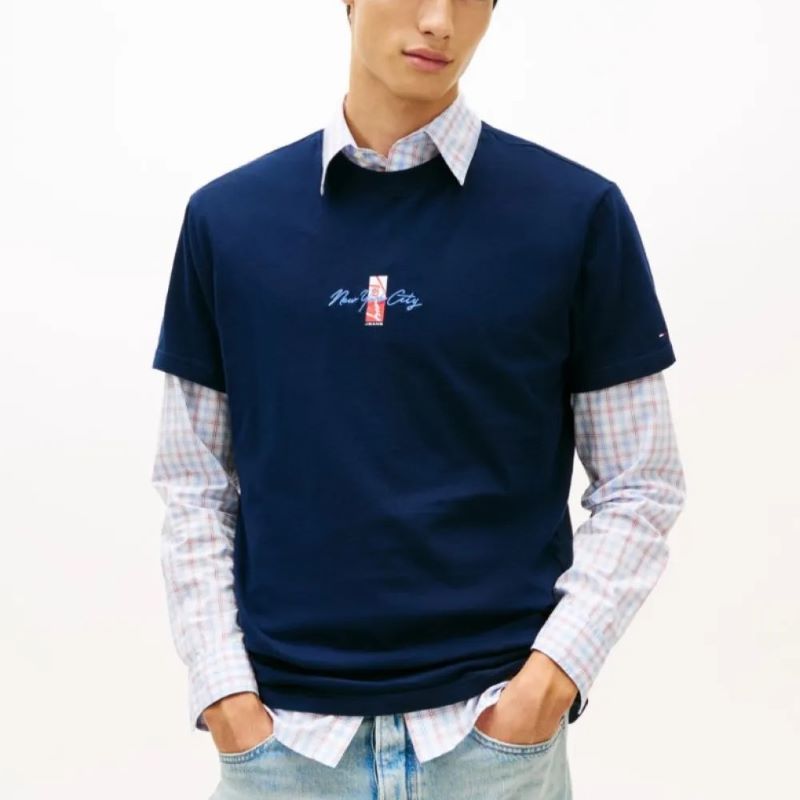 Tricou Tommy Hilfiger TJM REG SIGN BLOCK SS TEE EXT Barbati