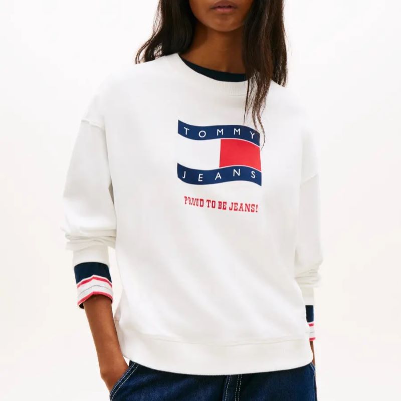 Bluza Tommy Hilfiger TJW BXY WAVY FLAG CREW EXT Femei