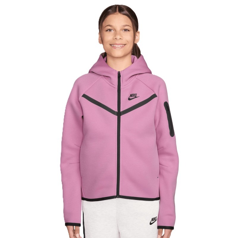 Bluza cu fermoar Nike G NSW TCH FLC HD FZ LS - PD Unisex Copii