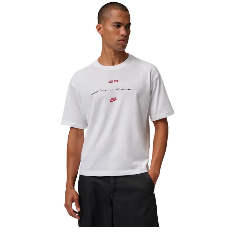 Tricou Nike M J FLT SCRIPT BOXY SS CREW Barbati