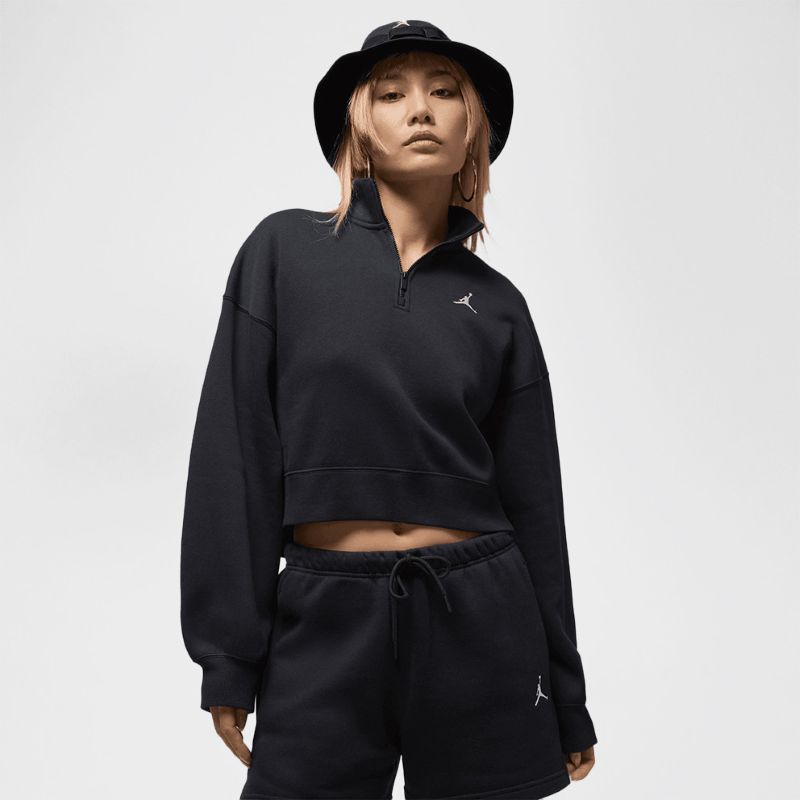 Bluza cu fermoar Nike W J BRK FLC QZ TOP