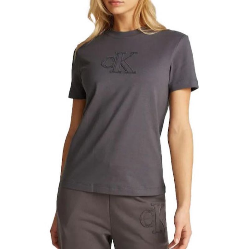Tricou Calvin Klein CK APPLIQUE REGULAR TEE Femei